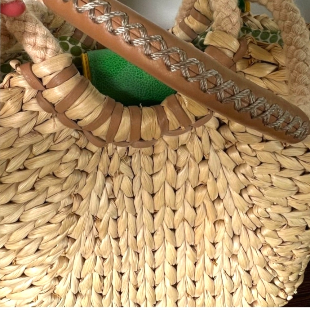 Brighton Summer Straw Handbag Tote NWOT - Picture 6 of 14